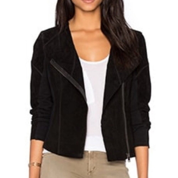 Blank NYC Suede Moto Jacket Size M - Picture 3 of 14